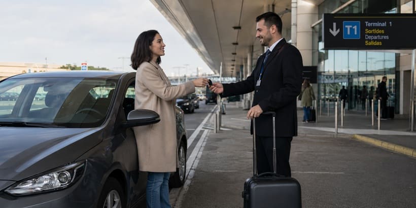 Cómo funciona el servicio de parking con aparcacoches en la T1